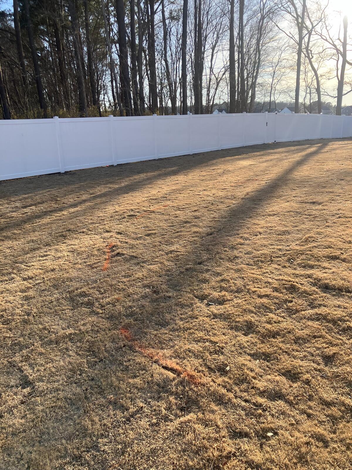 Tall privacy fence with gate