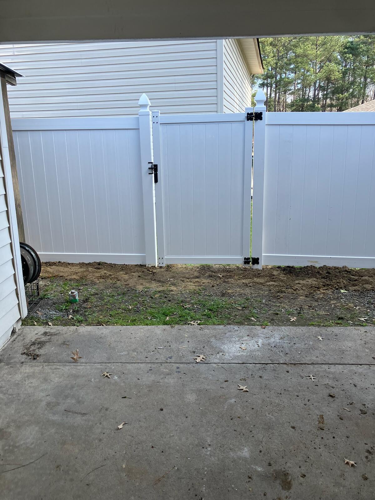 Picket fence installation
