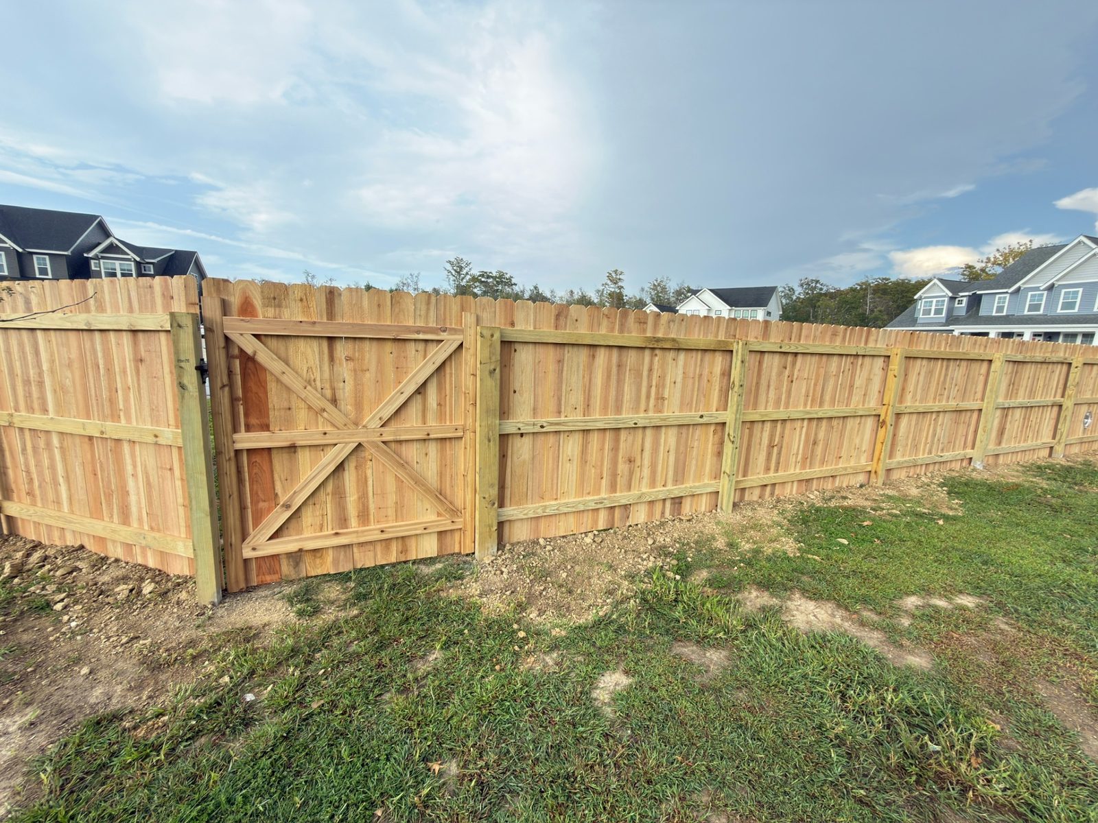Picket fence installation
